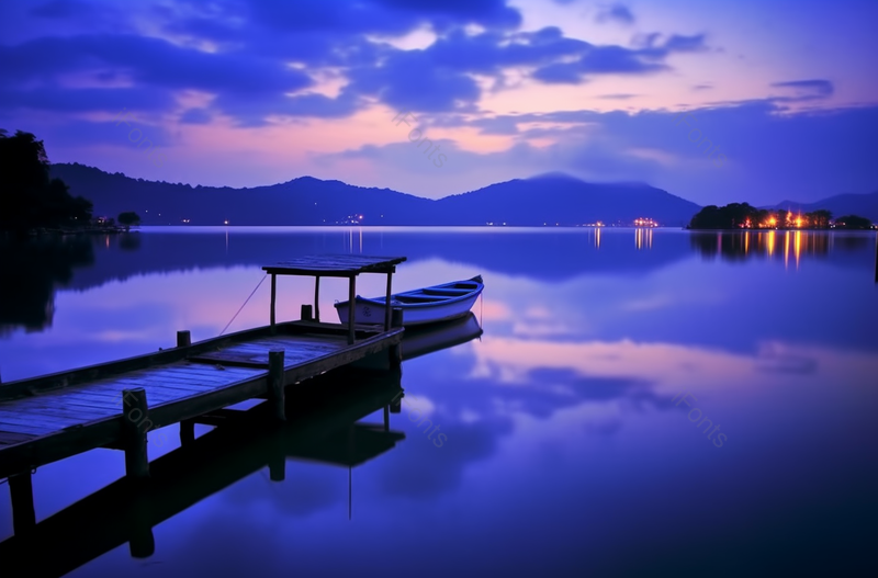 日月潭破晓时分的风景,高清,摄影图,摄影图片,图片大全,摄影图免费下载